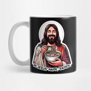 In Jesus Name Ramen Mug